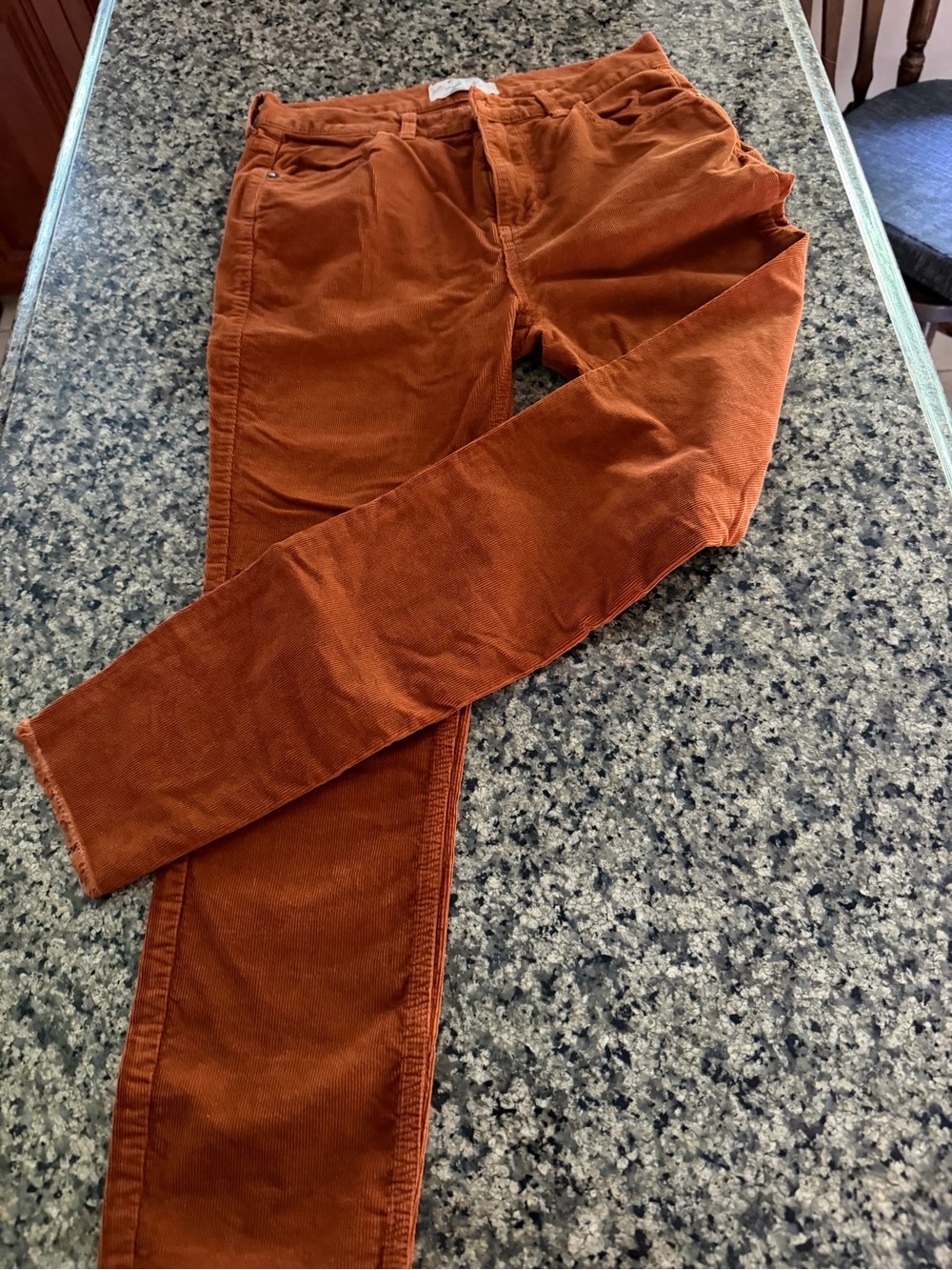 We The Free Women’s Rust Corduroy Jeans - Classic Slim Fit - 27